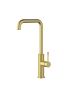 Linie Squareneck Sink Mixer Brushed Gold 