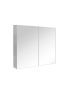 750mm Wall Hung MDF Pencil Edge Gloss White Mirror Door Storage Shaving Cabinet