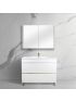 900mm Freestanding With Legs Bathroom Vanity Matte White Finish High density Cabinet Only with 2 PAC finish