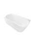 Nova 1700mm Corner Bathtub Left Corner Bathtub Gloss White Acrylic Bathtub