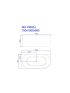 Nova 1500mm Corner Bathtub Left Corner Bathtub Gloss White Acrylic Bathtub