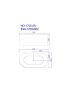 Nova 1700mm Corner Bathtub Right Corner Bathtub Gloss White Acrylic Bathtub