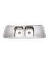 Cora Double Bowl & Double Drainer Kitchen Sink 1500 x 500mm