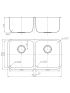 Otus Kitchen Sink Double Bowl Undermount Sink 822 x 460mm