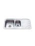 Cora 1 & 1/2 Bowl & Single Drainer Kitchen Sink 980 x 480mm Left Hand Bowl