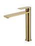 Ruki High Rise Basin Mixer Brushed Gold