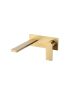 Ruki Wall Basin Mixer Brushed Gold