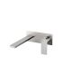 Ruki Wall Basin Mixer Brushed Nickel 