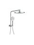 New Regal Round Mini Multi-function Shower Set Chrome, 250mm Plastic Shower Head