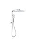 New Sando Square Mini Multi-function Shower Set Chrome, 250mm Plastic Shower Head