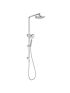 New Cora Round Multi-function Shower Set Chrome, 250mm Plastic Shower Head