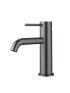 Otus Slimline SS Basin Mixer Curved Spout Gun Metal