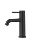 Otus Slimline SS Basin Mixer Curved Spout Matt Black