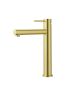 Otus Slimline SS Highrise Basin Mixer Brushed Gold