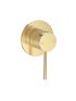 Otus Slimline SS Wall Mixer Trim Kits in Brushed Gold