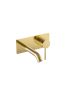 Otus Slimline SS Wall Basin Mixer Trim Kits Brushed Gold