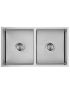 New Cora Double Bowl Above / Undermount Kitchen Sink 750 x 440mm