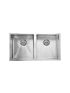 Eden Double Bowl Kitchen Sink Above / Undermount Sink 880 x 440mm