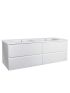 1500mm Wall Hung Bathroom Vanity Matte White Finish PVC Vacuum Filmed Cabinet Only