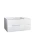 1200mm Wall Hung Bathroom Vanity Matte White Finish PVC Vacuum Filmed Cabinet Only