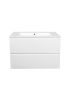 600mm Wall Hung Bathroom Vanity Matte White Finish PVC Vacuum Filmed Cabinet Only