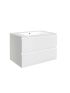 600mm Wall Hung Bathroom Vanity Matte White Finish PVC Vacuum Filmed Cabinet Only