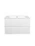 750mm Wall Hung Bathroom Vanity Matte White PVC Vacuum Filmed Cabinet Only