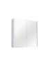 600mm Matte White Wall Cabinet Mirror Bathroom Shelf Storage 2 Doors