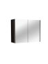 900mm Pencil Edge Shaving Cabinet Dark Grey Wood Grain 2 PAC Coating MDF Board