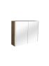 900mm Pencil Edge Shaving Cabinet White Oak Wood Grain 2 PAC Coating MDF Board