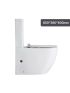 Bathroom Rimless Toilet Suites Tornado Flush Ceramic White