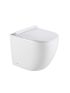 Bathroom Toilet Suites Back to Wall Floor Pan Rimless Dual Flush System Matte White