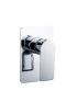 Bathroom Wall Mounted Bathtub Mixer Tap Solid Brass Rain Shower Faucet Chrome