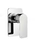 Bathroom Wall Mounted Bathtub Mixer Tap Solid Brass Rain Shower Faucet Chrome