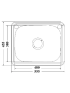 Eden 35L Laundry Sink 555 x 455mm